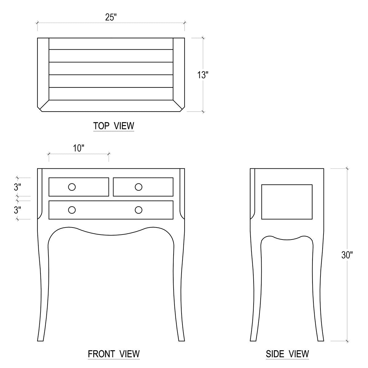 Chardonnay Side Table