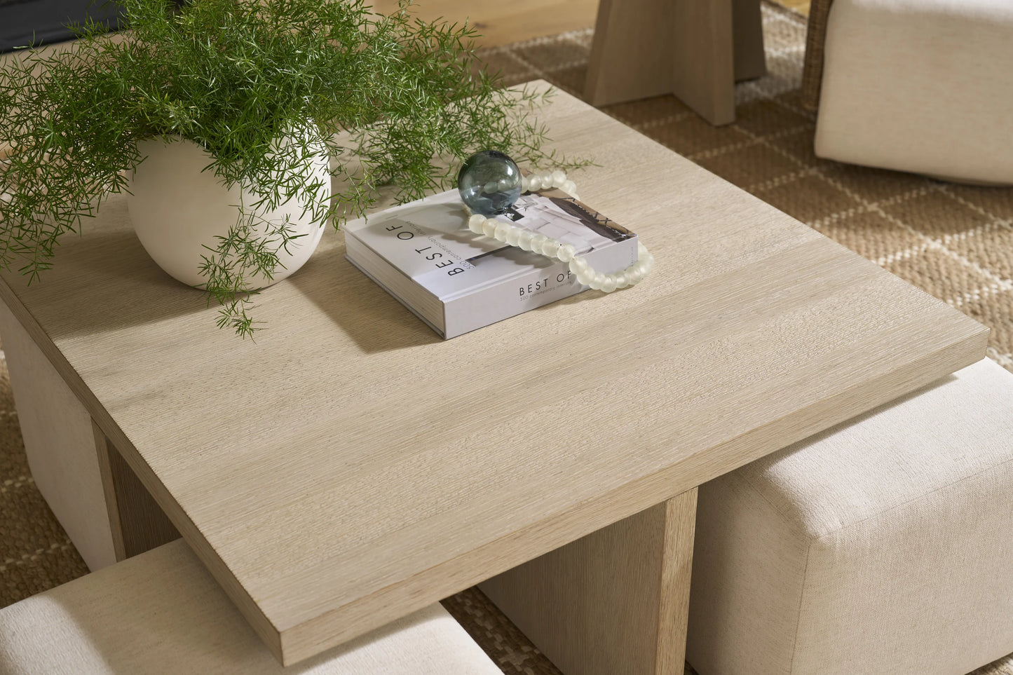 Dockside Cocktail Table with Ottomans