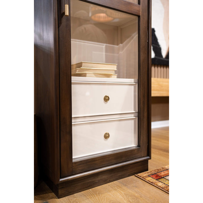 Vannes Single Door Display Cabinet Bramble