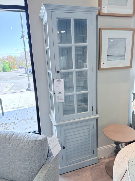 Cottage Tall Cabinet with Glass