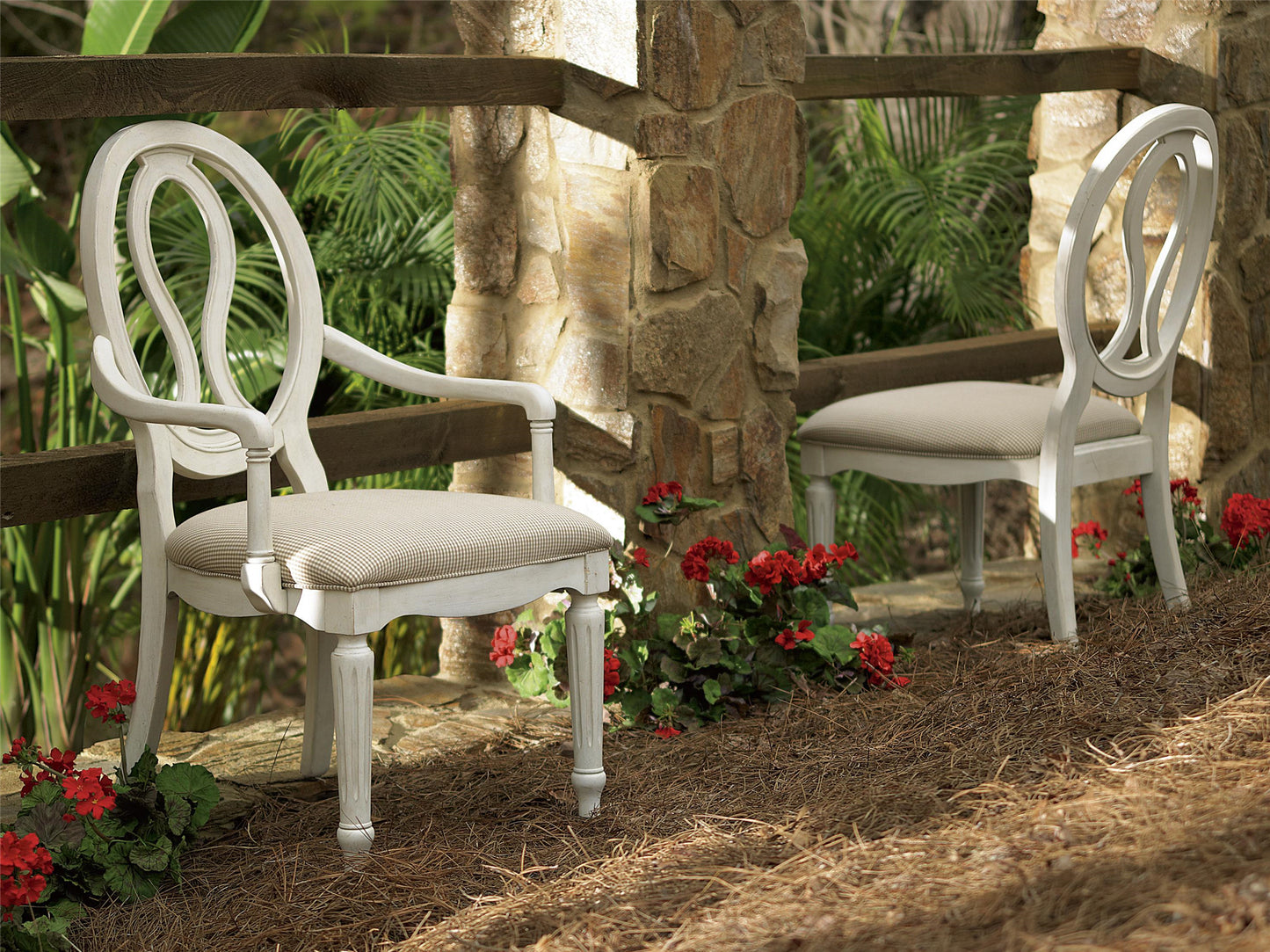 Summer Hill Pierced Back Arm Chair