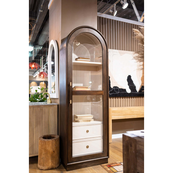 Vannes Single Door Display Cabinet Bramble