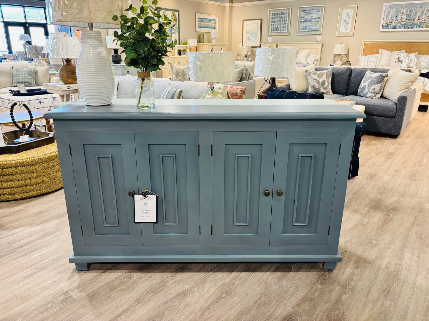 Osborne Narrow 4 Door Sideboard in SHB