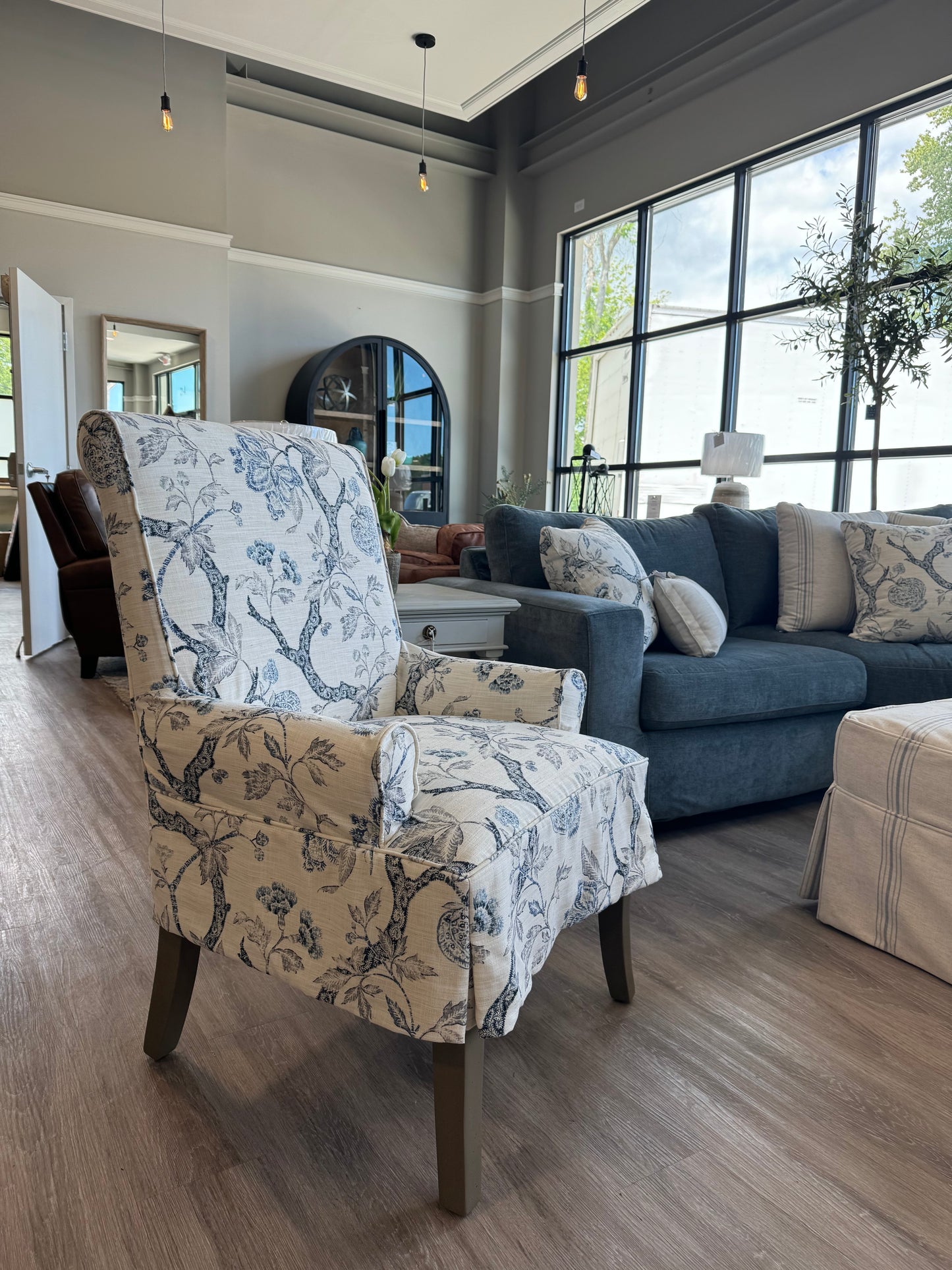 Slipcovered Parsons Chair with Arms (Style 50PC): Custom Order