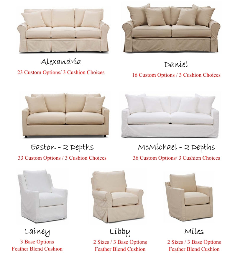 Quick Ship Sofas & Chairs! 7 Fabric Options * Ships in 21 Days!