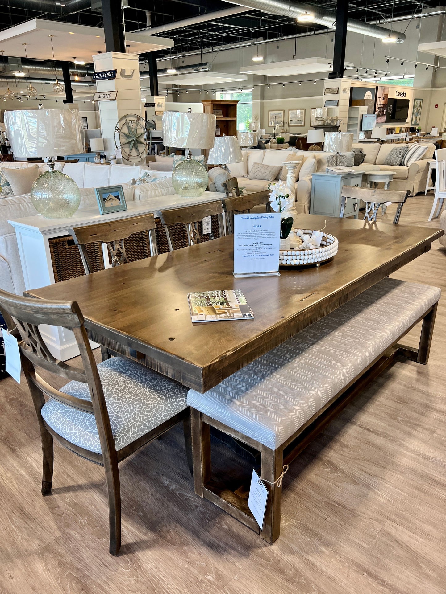 Custom Canadel Champlain Bench Seat