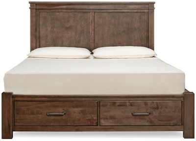 Vaughan-Bassett Sawmill Two Tone Storage Bed