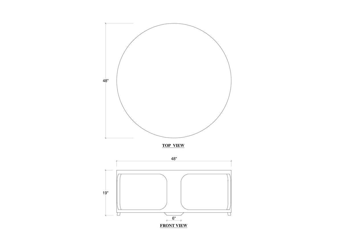 Corte 48” Round Coffee Table