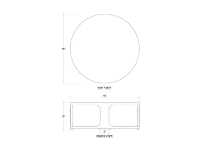 Corte 48” Round Coffee Table