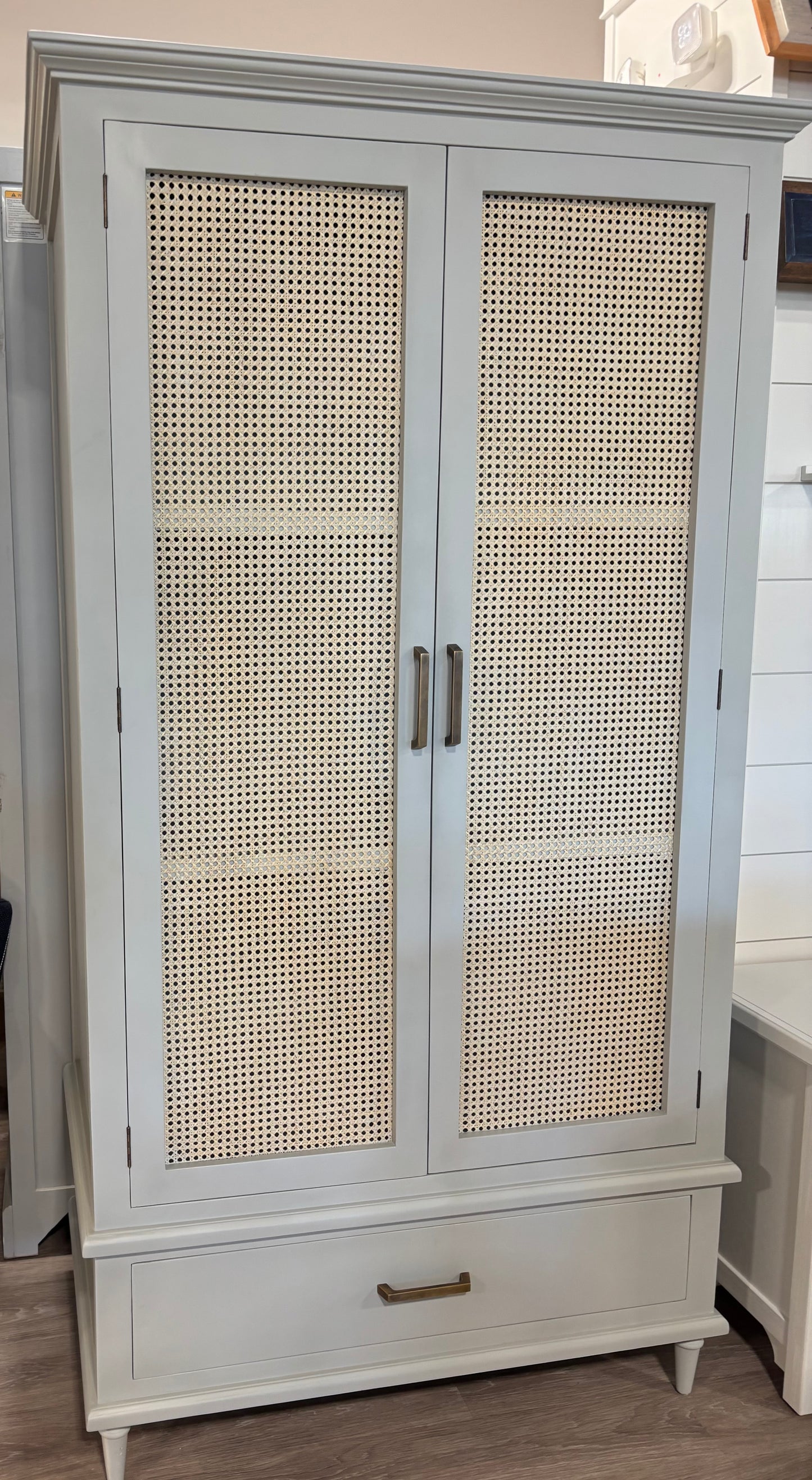 Jamison Wardrobe with Rattan Door