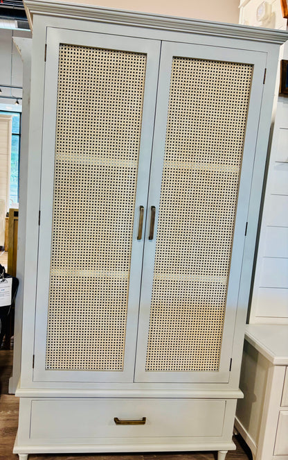 Jamison Wardrobe with Rattan Door