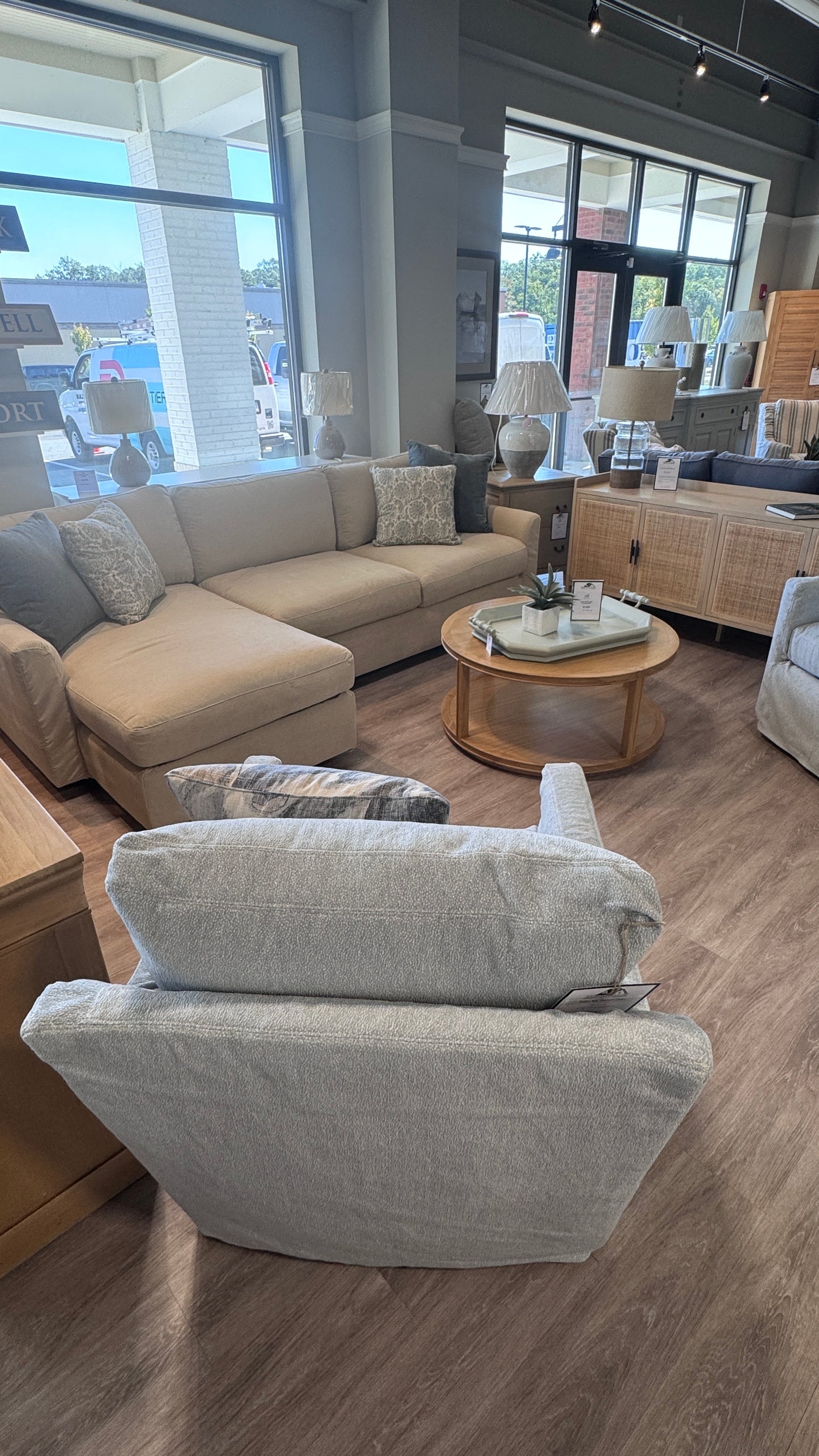 Winston Slipcovered Grande Sofa Chaise