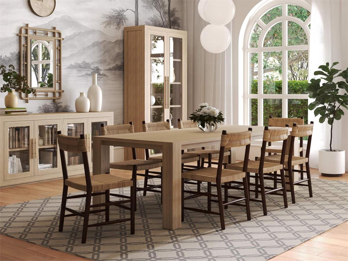 Tuscan Rustic Distressed Dining Table 96'' - Teak