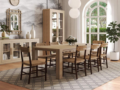 Tuscan Rustic Distressed Dining Table 96'' - Teak