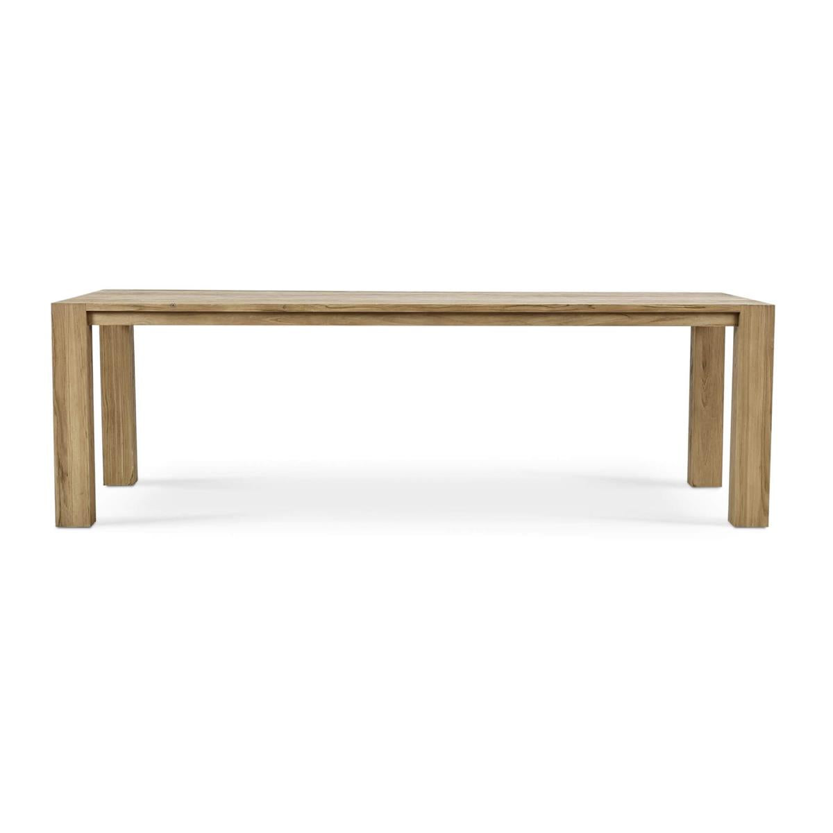 Tuscan Rustic Distressed Dining Table 96'' - Teak