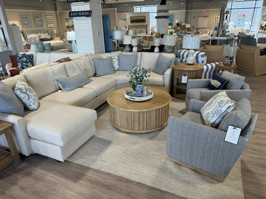 Easton Slipcovered Sectional with Chaise