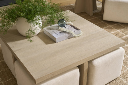 Dockside Cocktail Table with Ottomans