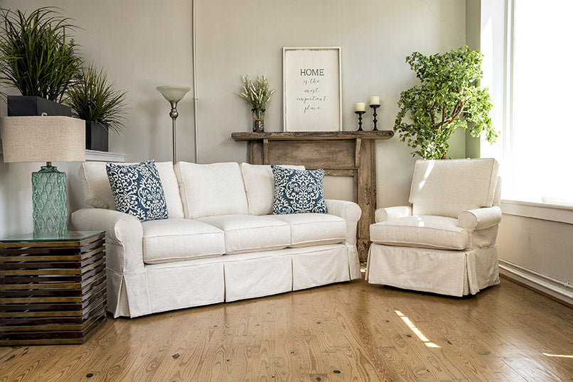 Alexandria 3 Seat Sofa with Slipcover
